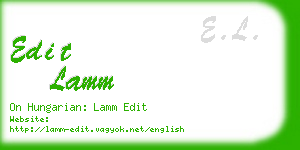 edit lamm business card